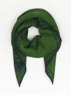 Square Odeon Scarf Green