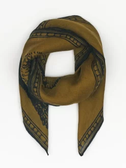 Square Odeon Scarf Saffron