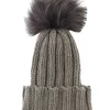 Knit Pompom Hat