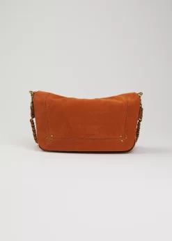 Jérôme Dreyfuss Bobi Small Goatskin Nub Orange