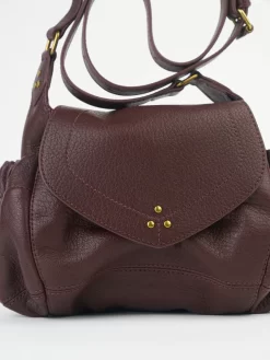 Jérôme Dreyfuss Bordeaux Goatskin Helmut Small Bag -Orciani Store jerome dreyfuss bordeaux goatskin helmut small bag 4