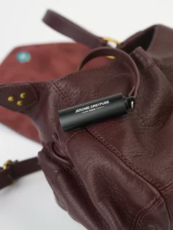 Jérôme Dreyfuss Bordeaux Goatskin Helmut Small Bag -Orciani Store jerome dreyfuss bordeaux goatskin helmut small bag 8