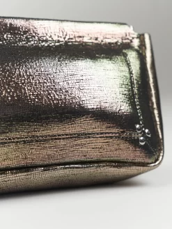 Jérôme Dreyfuss Clap Medium Calfskin Lame Champagne -Orciani Store jerome dreyfuss clap medium calfskin lame champagn 3