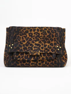 Jérôme Dreyfuss Leopard Medium Lulu Bag