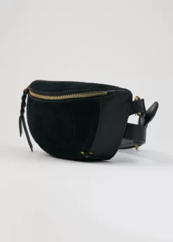 Jérôme Dreyfuss Lino Banana Noir Goatskin Bag -Orciani Store jerome dreyfuss lino banana noir goatskin bag 2