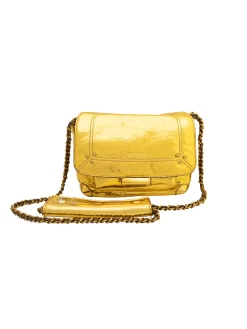Jérôme Dreyfuss Lulu Bag Small Doré Lambskin