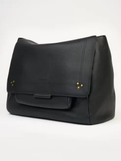 Jérôme Dreyfuss Noir Brass Calfskin XL Lulu -Orciani Store jerome dreyfuss noir brass calfskin xl lulu 2