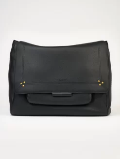 Jérôme Dreyfuss Noir Brass Calfskin XL Lulu