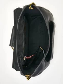 Jérôme Dreyfuss Noir Brass Calfskin XL Lulu -Orciani Store jerome dreyfuss noir brass calfskin xl lulu 5