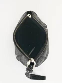 Jérôme Dreyfuss Noir Goatskin Lame Clic Clac -Orciani Store jerome dreyfuss noir goatskin lame clic clac 7