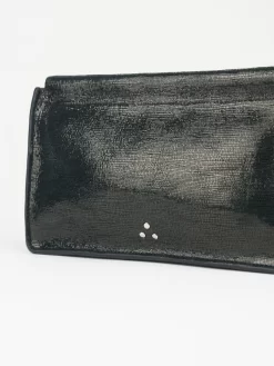 Jérôme Dreyfuss Noir Goatskin Lame Clutch -Orciani Store jerome dreyfuss noir goatskin lame clutch 3