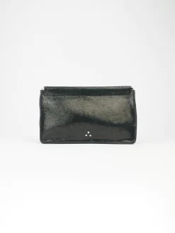 Jérôme Dreyfuss Noir Goatskin Lame Clutch -Orciani Store jerome dreyfuss noir goatskin lame clutch 6