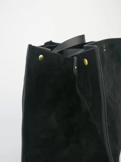 Jérôme Dreyfuss Noir Split Suede Leon -Orciani Store jerome dreyfuss noir split suede leon 3