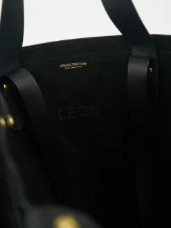 Jérôme Dreyfuss Noir Split Suede Leon -Orciani Store jerome dreyfuss noir split suede leon 4