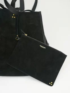 Jérôme Dreyfuss Noir Split Suede Leon -Orciani Store jerome dreyfuss noir split suede leon 7