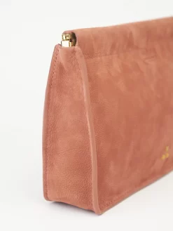 Jérôme Dreyfuss Rose Goatskin Clutch -Orciani Store jerome dreyfuss rose goatskin clutch 5