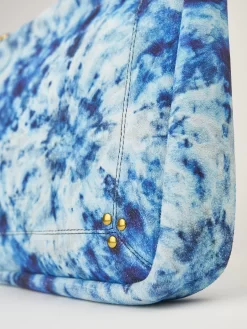Jérôme Dreyfuss Soft Tie Dye Blue Split Suede Clutch -Orciani Store jerome dreyfuss soft tie dye blue split suede clut 2