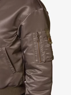 Hunter Cropped Bomber Olive -Orciani Store john elliott hunter cropped bomber olive 2