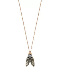 Bee Pendant Necklace With Diamonds