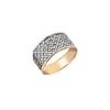 Pave White Diamonds Rose Gold Ring