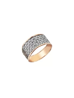 Pave White Diamonds Rose Gold Ring