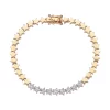 Star White Diamond Rose Gold Bracelet