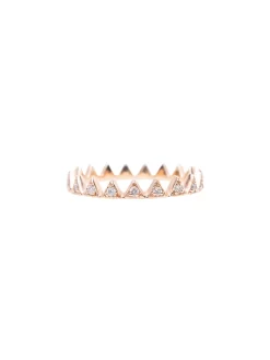 White Diamond Crown Ring