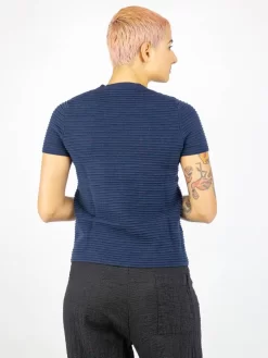 Bamboo Cashmere Ridged Tee -Orciani Store kokun bamboo cashmere ridged tee 2