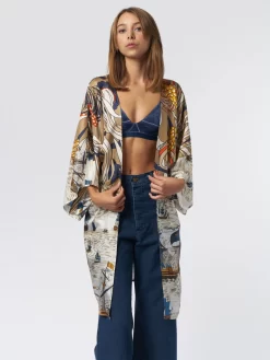 Kimono V Plage Mix Corail -Orciani Store la prestic ouiston kimono v plage mix corail 3