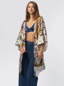 Kimono V Plage Mix Corail -Orciani Store la prestic ouiston kimono v plage mix corail 4