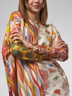 Priya Short Dress Mix Fantas -Orciani Store la prestic ouiston priya short dress mix fantas 11