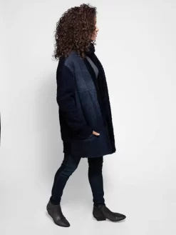 Short Shearling And Wool Detachable Scarf Coat -Orciani Store liven short shearling and wool detachable scarf co 2