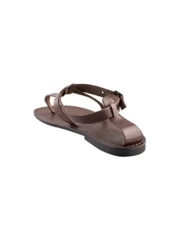 Menton Leather Sandals Dark Brown -Orciani Store local menton leather sandals dark brown 2