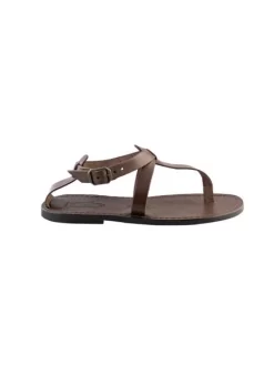 Menton Leather Sandals Dark Brown -Orciani Store local menton leather sandals dark brown 4