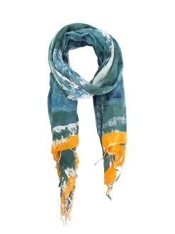 Pareo Shawl Indigo Lily Pad