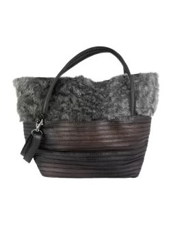 Textured Purse Grigio
