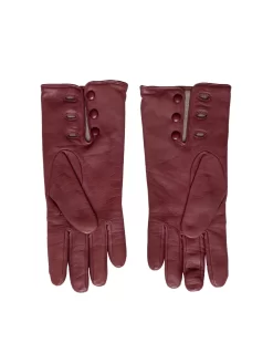 Orciani Leather Gloves Wine -Orciani Store orciani leather gloves wine 2
