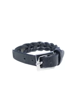 Orciani Leather Woven Bracelet