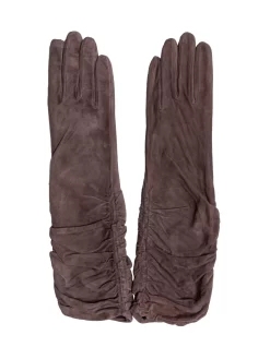 Orciani Suede Gloves Brown -Orciani Store orciani suede gloves brown 2