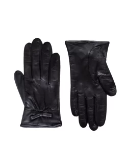 Orciani Tender Gloves Bow Black