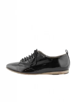 Glossy Leather Sneaker Naplak Negro