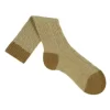 Camel Cable Knit Socks