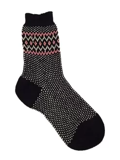 Fairisle Socks Chocolate