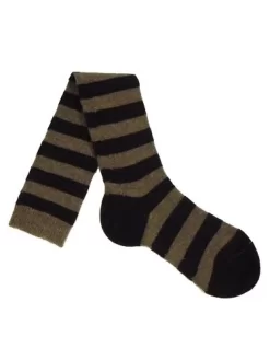 Long Stripe Socks Mink