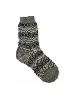 Rosedale Fairisle Socks Granite