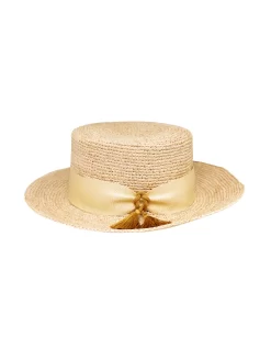 Brimmed Straw Hat -Orciani Store pomandere brimmed straw hat 2