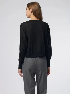 Cardigan Black -Orciani Store pomandere cardigan black 3