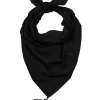 Corner Detail Scarf Black