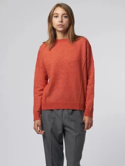 Crew Neck Sweater Coral