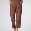 Cropped Pants Terracotta